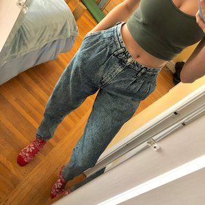 Vintage Big John Acid Wash Balloon Leg Jeans